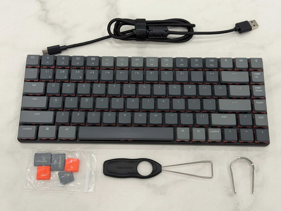 Keychron K3 (K3E1) гейминг механична клавиатура с нисък профил (Bluetooth/кабел)