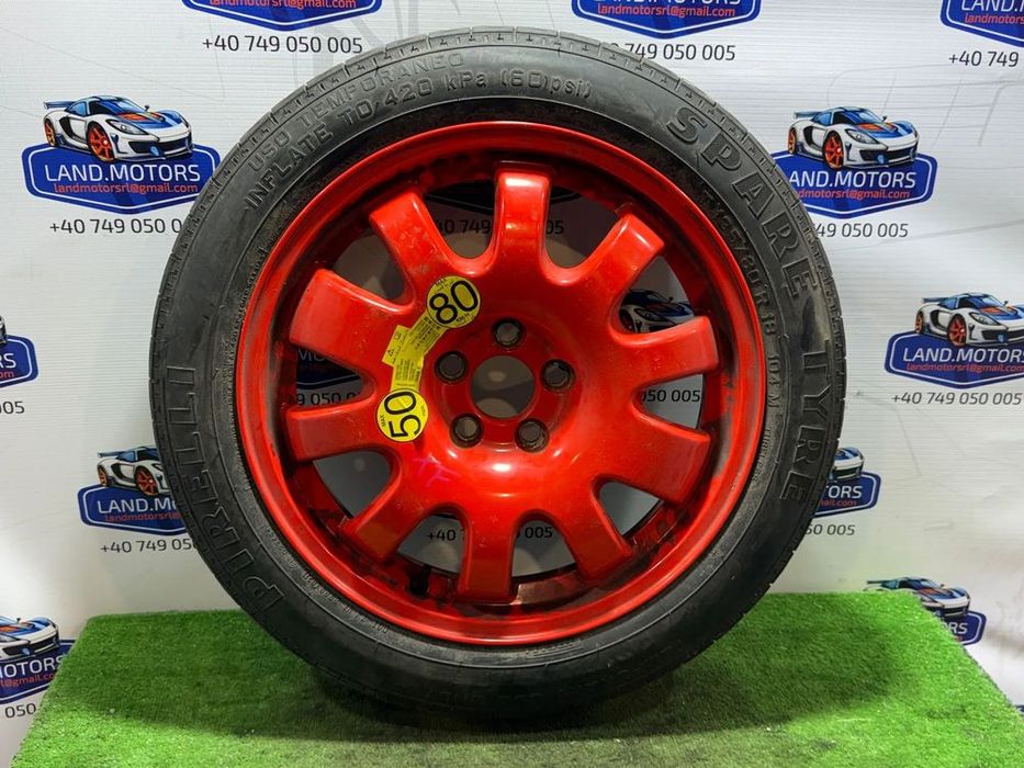 ROATĂ REZERVĂ JAGUAR 5x108 R18 / JAGUAR F-PACE X761 2018  / 5 USI SUV 2016-2020 T135 / 80 104M