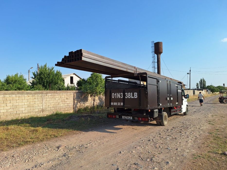 Перевозка гобаритного меттала на Газели с открытым вехом