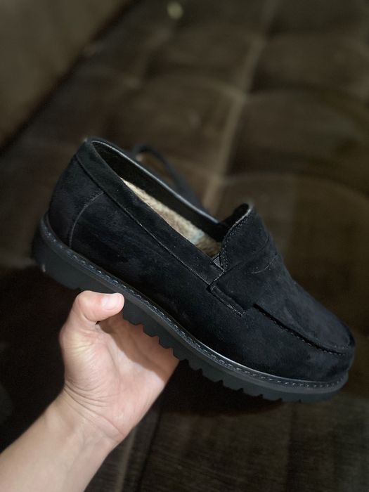 Обувь с мехом макасины