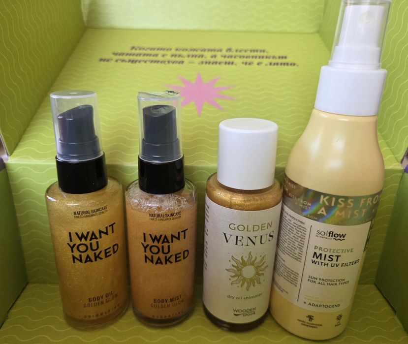 Wooden spoon Golden Venus dry oil shimmer