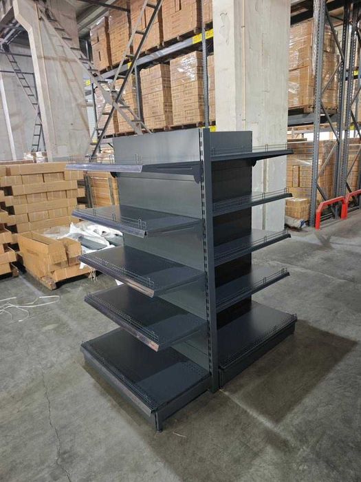 Raft Metalic Magazin Gondola 100x180cm, 50cm Baza si 8 polite de 40cm