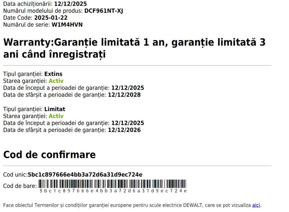 DeWALT DCF961N Body (Bare unit) Mașină de înșurubat cu impact