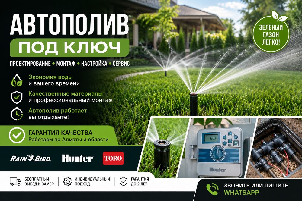 Капельный полив под ключ
