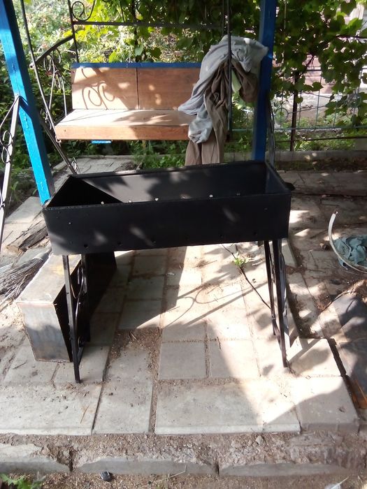 Мангал складной с узорами