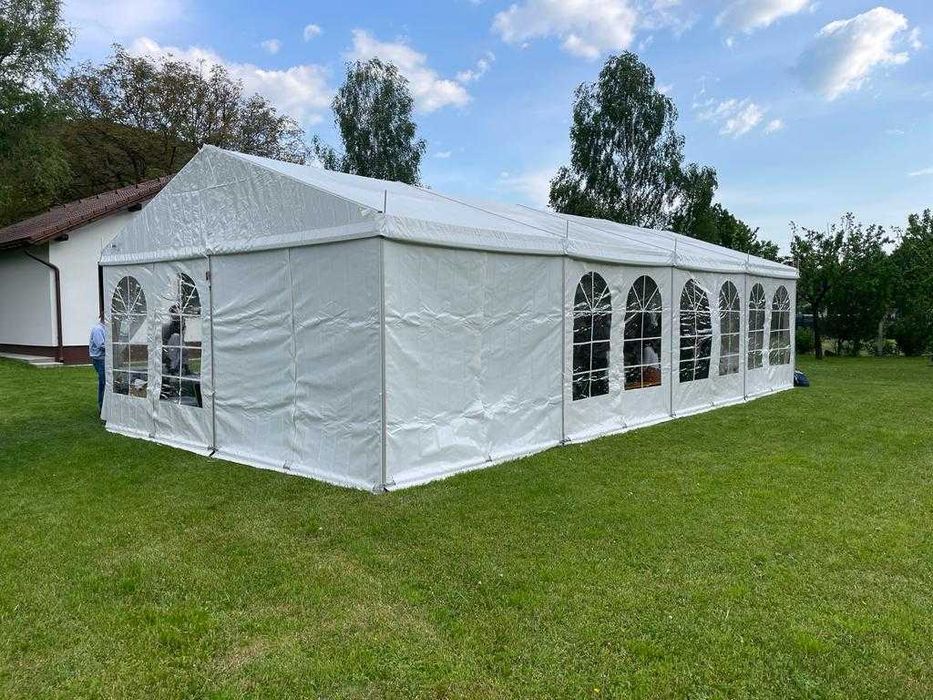 Cort eveniment pentru evenimente în aer liber 6x12x2,5m aluminiu