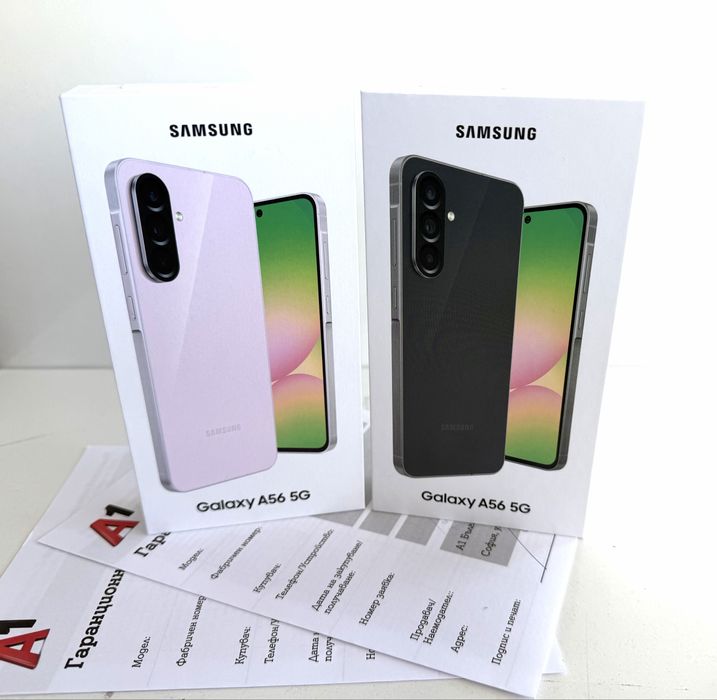 НОВ! Samsung Galaxy A56 5G 128GB Graphite / Pink 2г.ГАРАНЦИЯ!