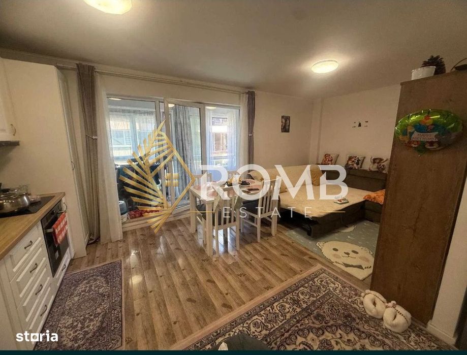 Apartament 3 camere,finisat partial mobilat etaj intermediar 1 din 3,z