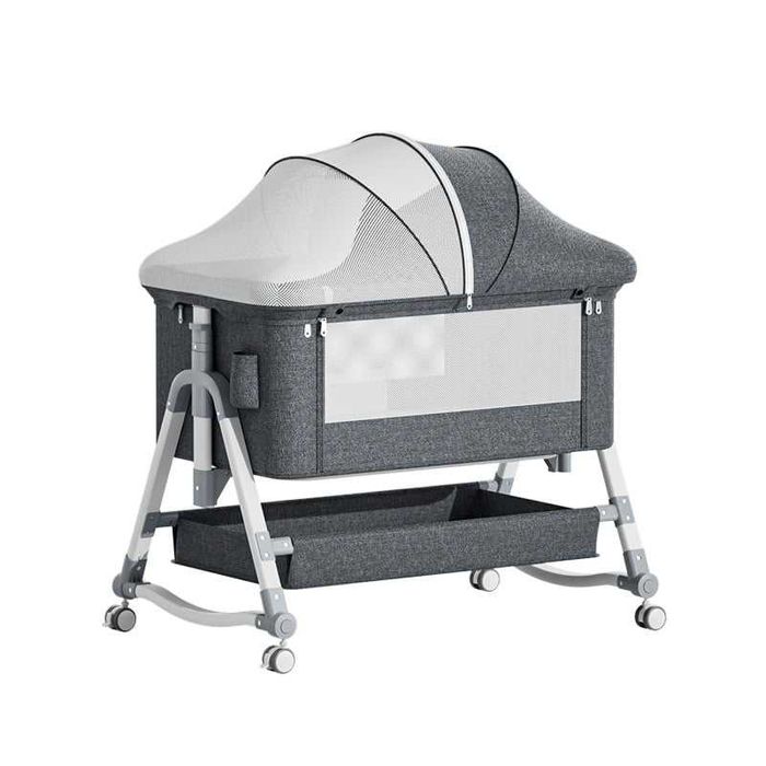 Pătuț bebe detașabil, cu masă de înfășat, pătuț pliabil bebe - 4 in 1