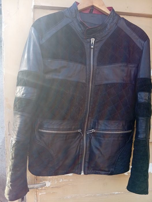 Кожено яке от естествена телешка кожа