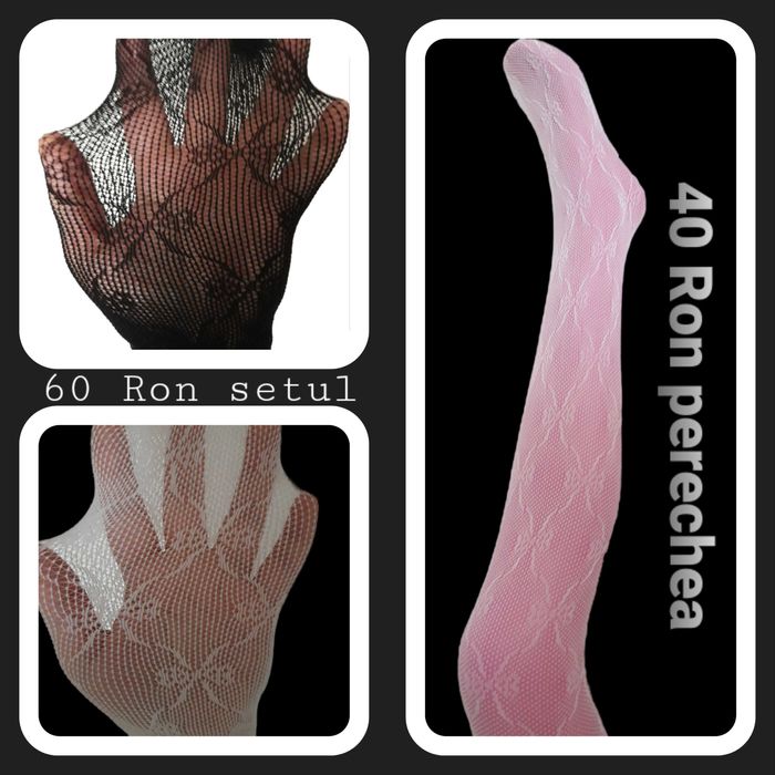 Set 2 dresuri dama/ciorapi diverse modele si culori din plasa one size