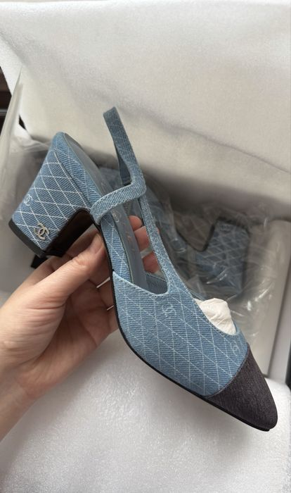 Chanel slingback , шанель обувь