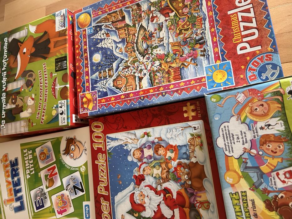 Lot complet jocuri educative și puzzle-uri | Preț avantajos!!
