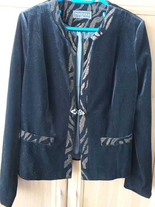 Sacou elegant damă din catifea neagră