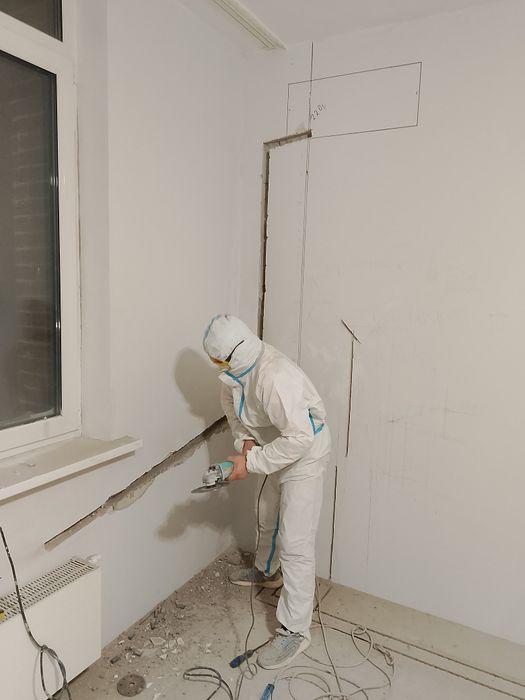 Установка Кондиционера - Штробка