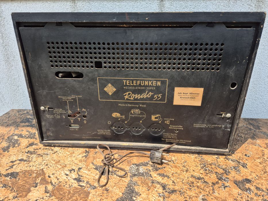 Radio lampi marca Telefunken model Rondo 55,made in Germany fab.1954