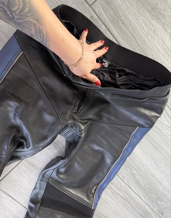 Pantaloni polo piele moto