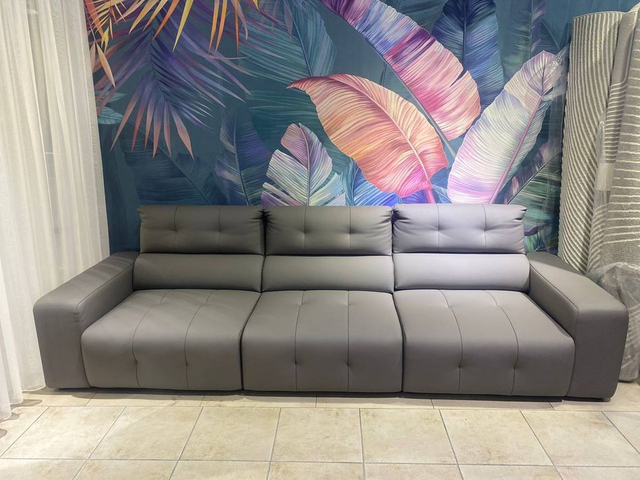 Диван модульный из натуральной кожи