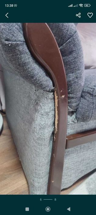 Угловой диван с креслом