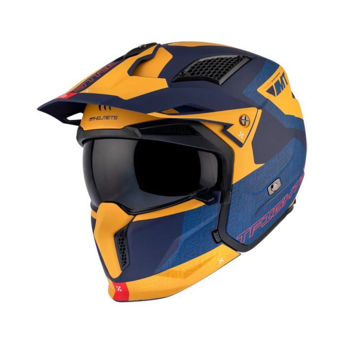 Casca Mt Helmets Streetfighter SV S Totem C3 galben mat