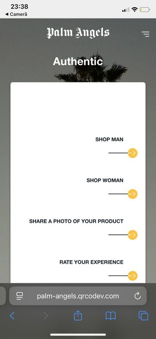 Vând pantaloni palm angels originali