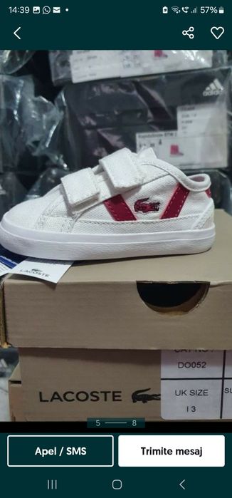 Lichidare incaltaminte copii Lacoste