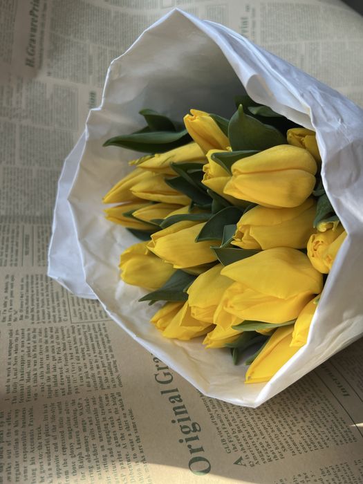 Тюльпаны в пачках/в оформлении