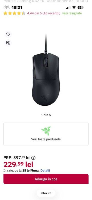 Razer DeathAdder V3 Full Box Mouse Gaming