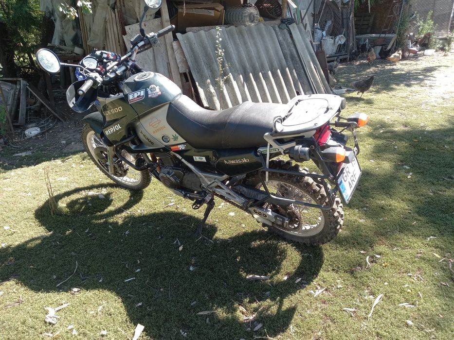 Vând  schimb motocicleta Kawasaki KLE 500 enduro cross aventura
