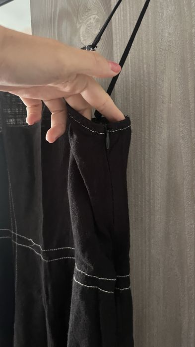 Черен гащеризон на Zara 100% памук