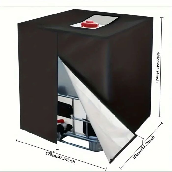 Покривало с цип за контейнер/бидон от 1000 литра