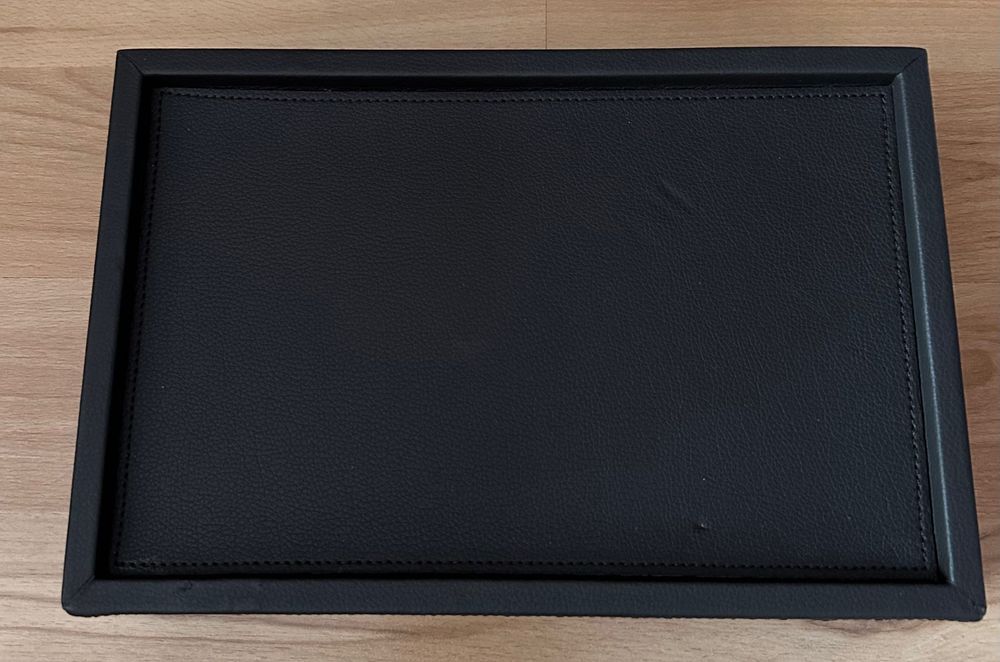 Welcome Tray Кожена Поставка за Чай/ Кафе с чекмедже