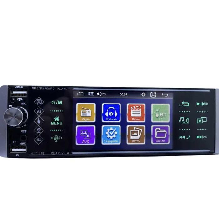 Pioneer 4168T 1DIN MP5 сензорно Авторадио Bluetooth USB SD камера за заден ход 4x50W, 4.1 Инча