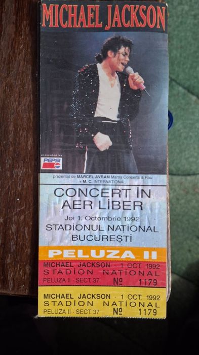 Vand Bilet Concert Michael Jackson !