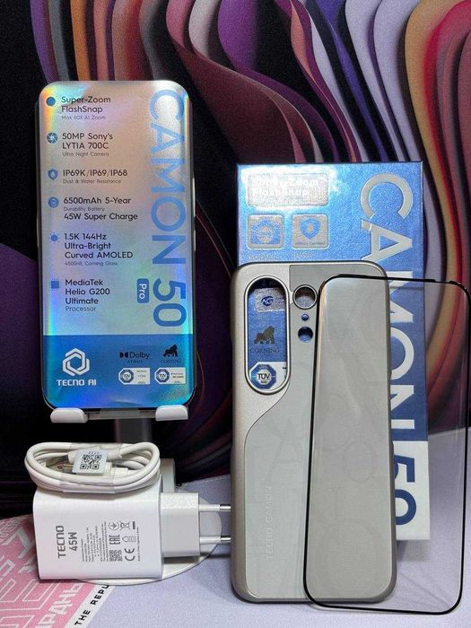 Продается Tecno Camon 50 Pro Год гарантия+Доставка