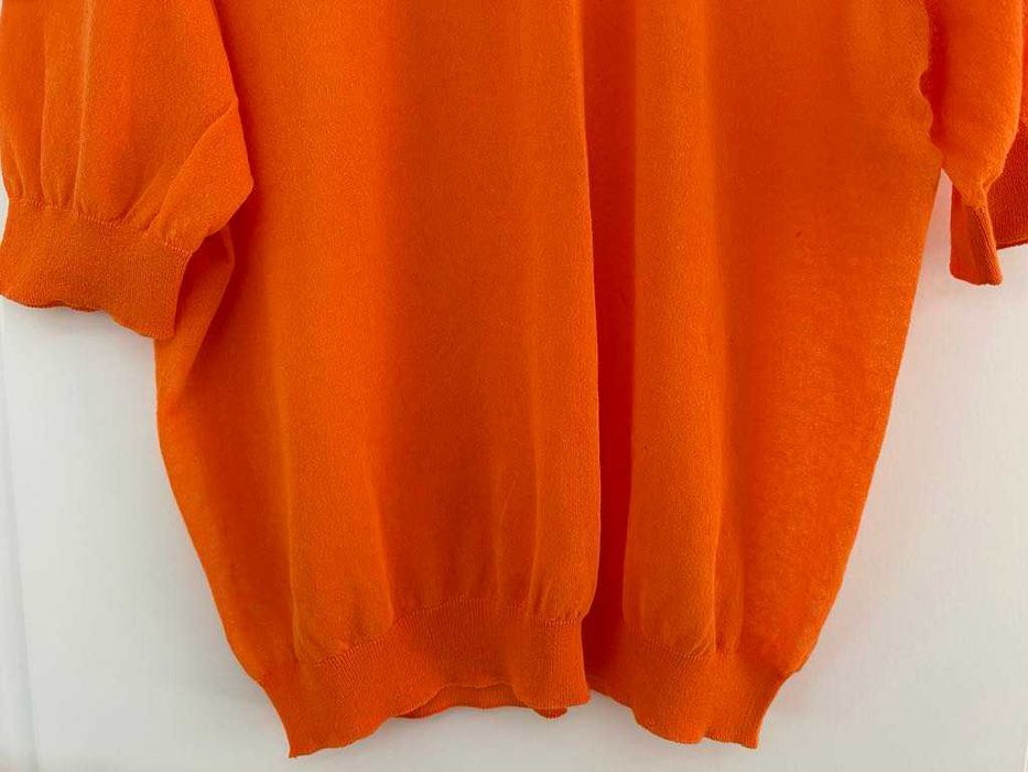 Блуза с къс ръкав MaxMara Studio Cotton organza jumper, размер L