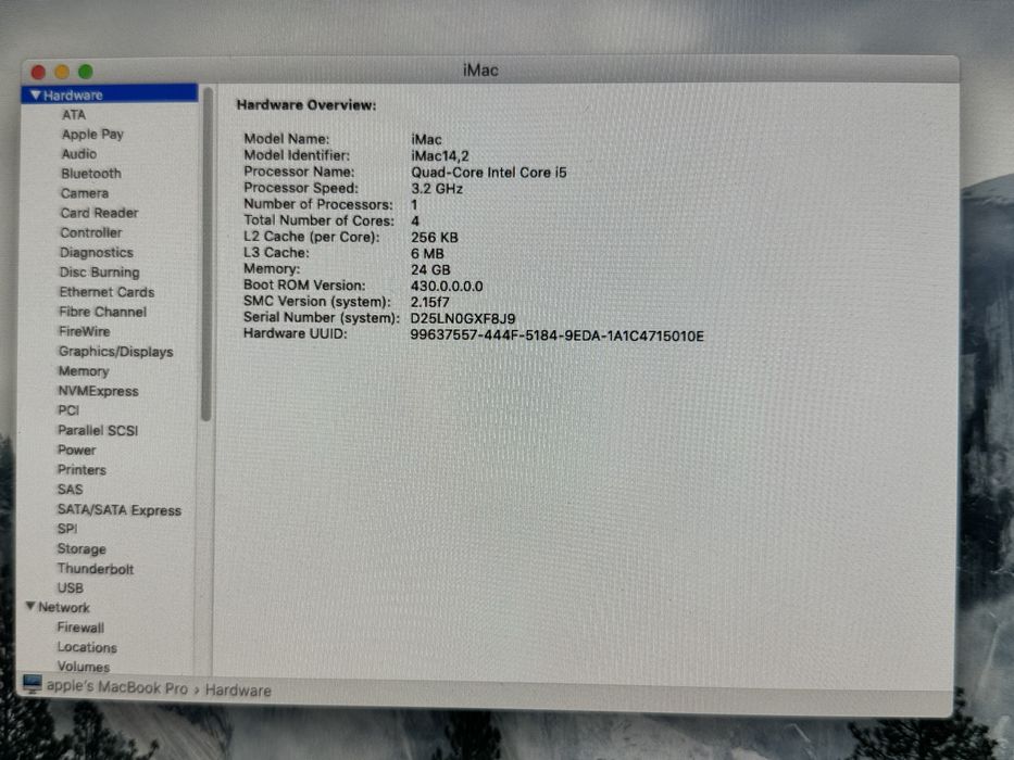 iMac 27” Late 2013