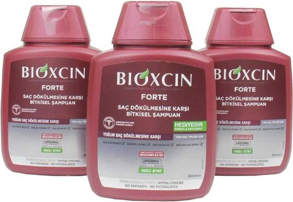 Сет 3 броя шампоани Bioxcin Forte против интензивен косопад 3x300ml