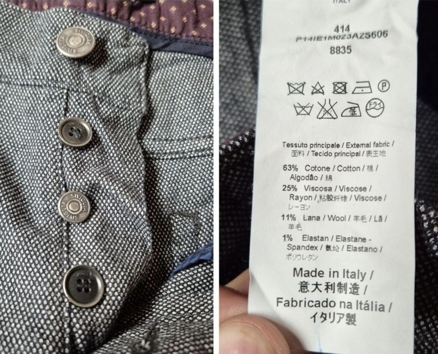 Pantaloni lux Siviglia, Made in Italy, Bărbați - W34 / (Fit 33)