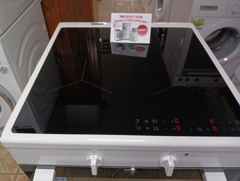 Чисто нова свободно стояща печка с индукционни котлони Електролукс Elektrolux с 2 години Гаранция!