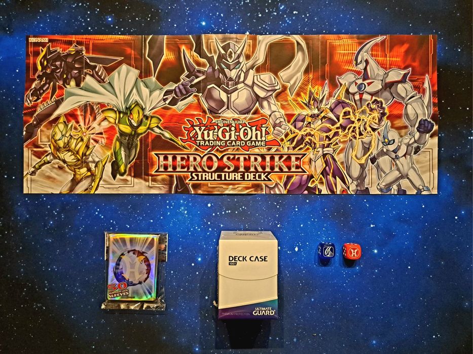 Yu-Gi-Oh - Elemental Hero Deck + Playmat + Sleeves + Deckbox + Dice
