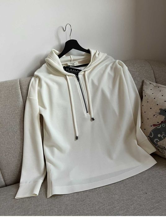 Hoodie femei, Cable&Gauge, alb, marime S, NOU