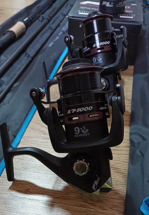 SET 2 Lansete Feeder Robinhan HARRIER 3,90 metri + 2 Mulinete FL SP600