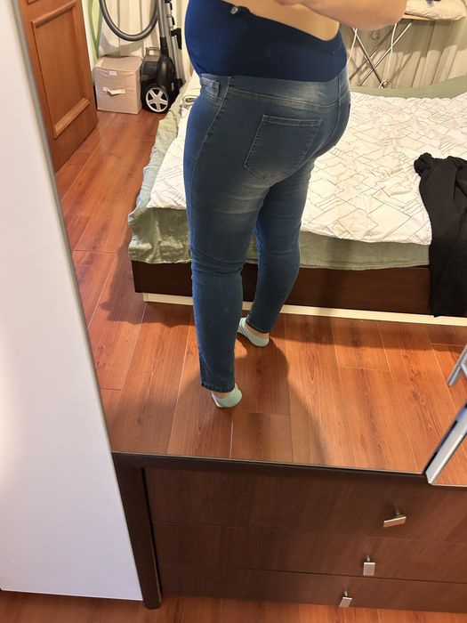 Дънки за бременни - сини