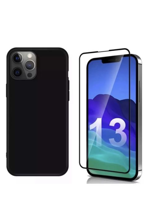 Iphone 13/14/15/16E/17/18 PRO MAX Husa Airo Slim 0,25mm + Folie Sticla Co