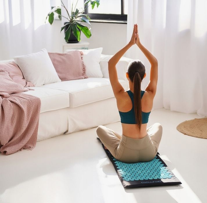 Covoras pentru presopunctura cu varfuri, lung, Bumbac/ABS, Akumata, Ne