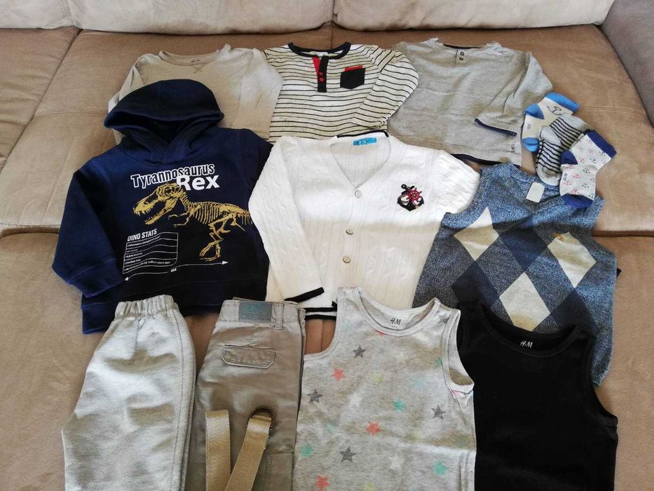 ЛОТ детски дрехи 92 см. 14 части НОВИ, маркови