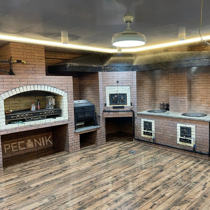 Летние кухни. Очаг.Барбекю. Гарантия на тягу.