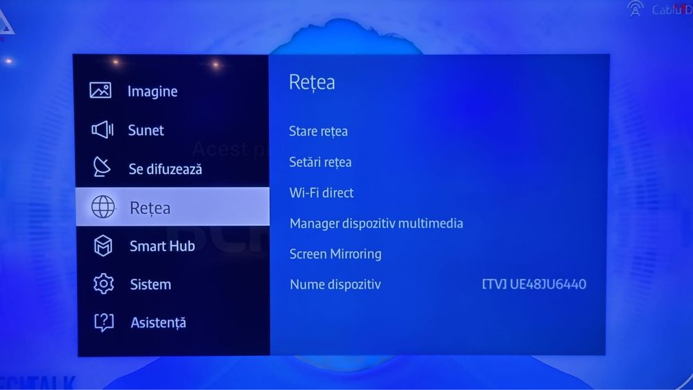 Tv Led Samsung impecabil diagonala 121 cm Ultra HD 4k