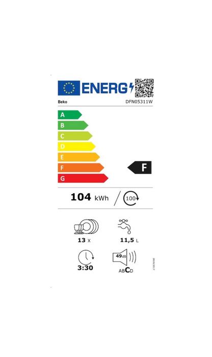 Mașina de spălat vase sigilata BEKO DFN05311W